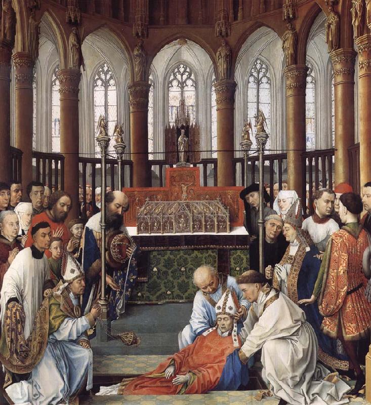 Rogier van der Weyden The Exhumation of Saint Hubert Germany oil painting art